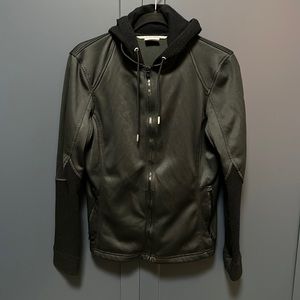 Two texture Spyder zip up hoodie